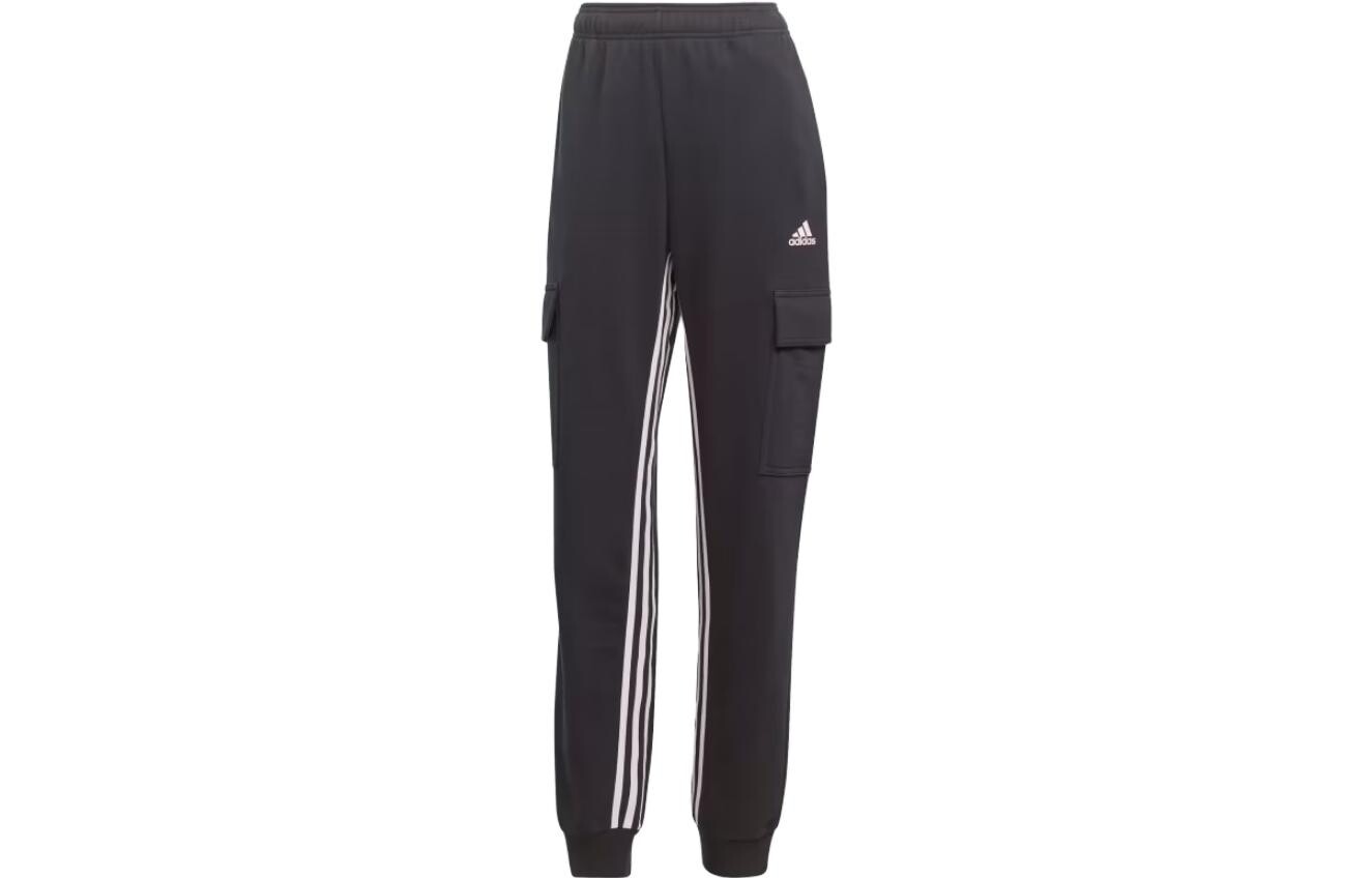 Трикотажные спортивные штаны женские черные Adidas 
Трикотажные спортивные штаны женские черные Adidas