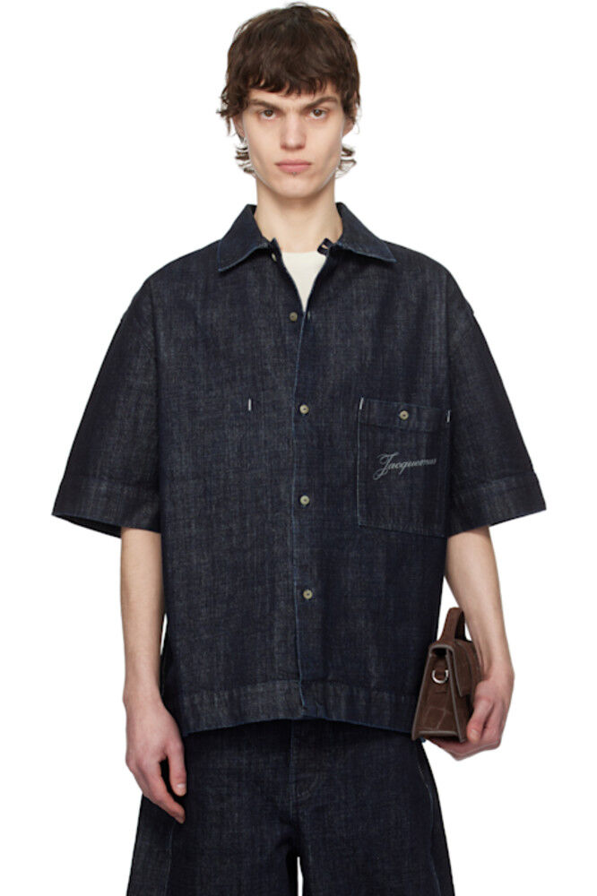 Темно-синий - Джинсовая рубашка La Croisière 'The Aloe de-Nîmes' JACQUEMUS
Темно-синий - Джинсовая рубашка La Croisière 'The Aloe de-Nîmes' JACQUEMUS