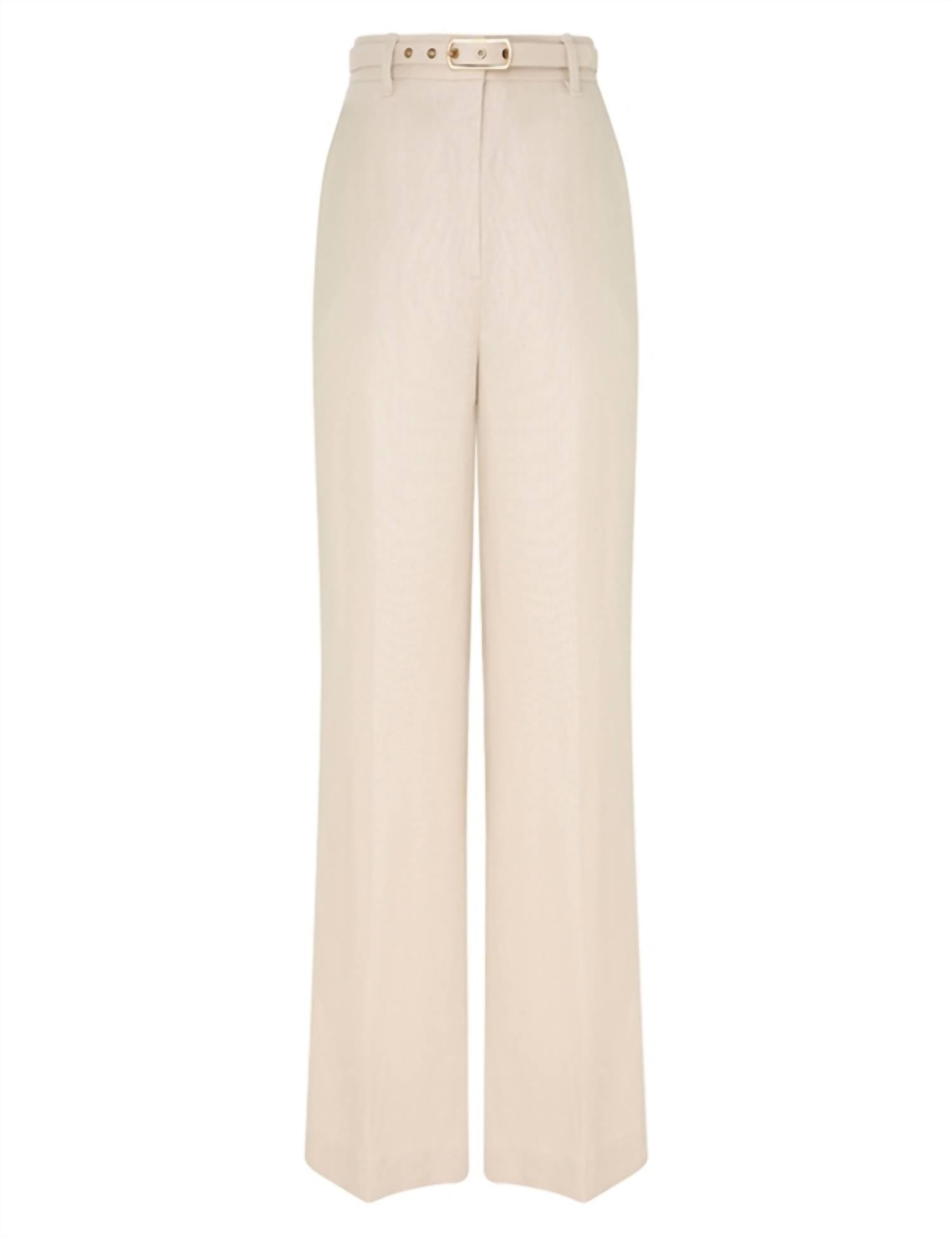 Прямые брюки Matchmaker из соломы Zimmermann, цвет straw 
Прямые брюки Matchmaker из соломы Zimmermann, цвет straw