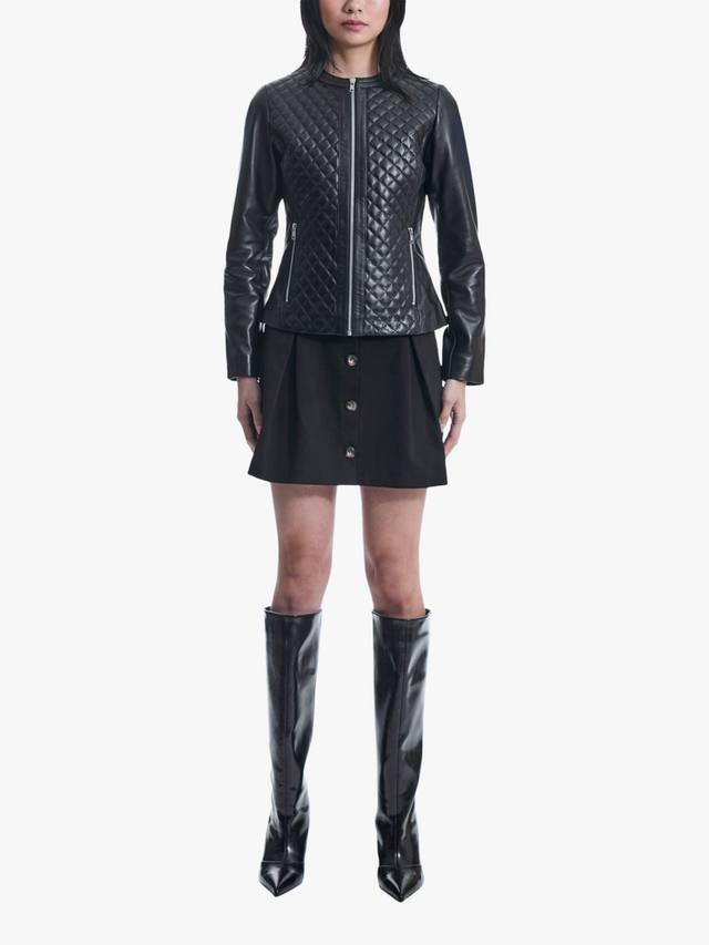 Кожаная куртка с ромбовидной вышивкой James Lakeland, черный
Кожаная куртка с ромбовидной вышивкой James Lakeland, черный