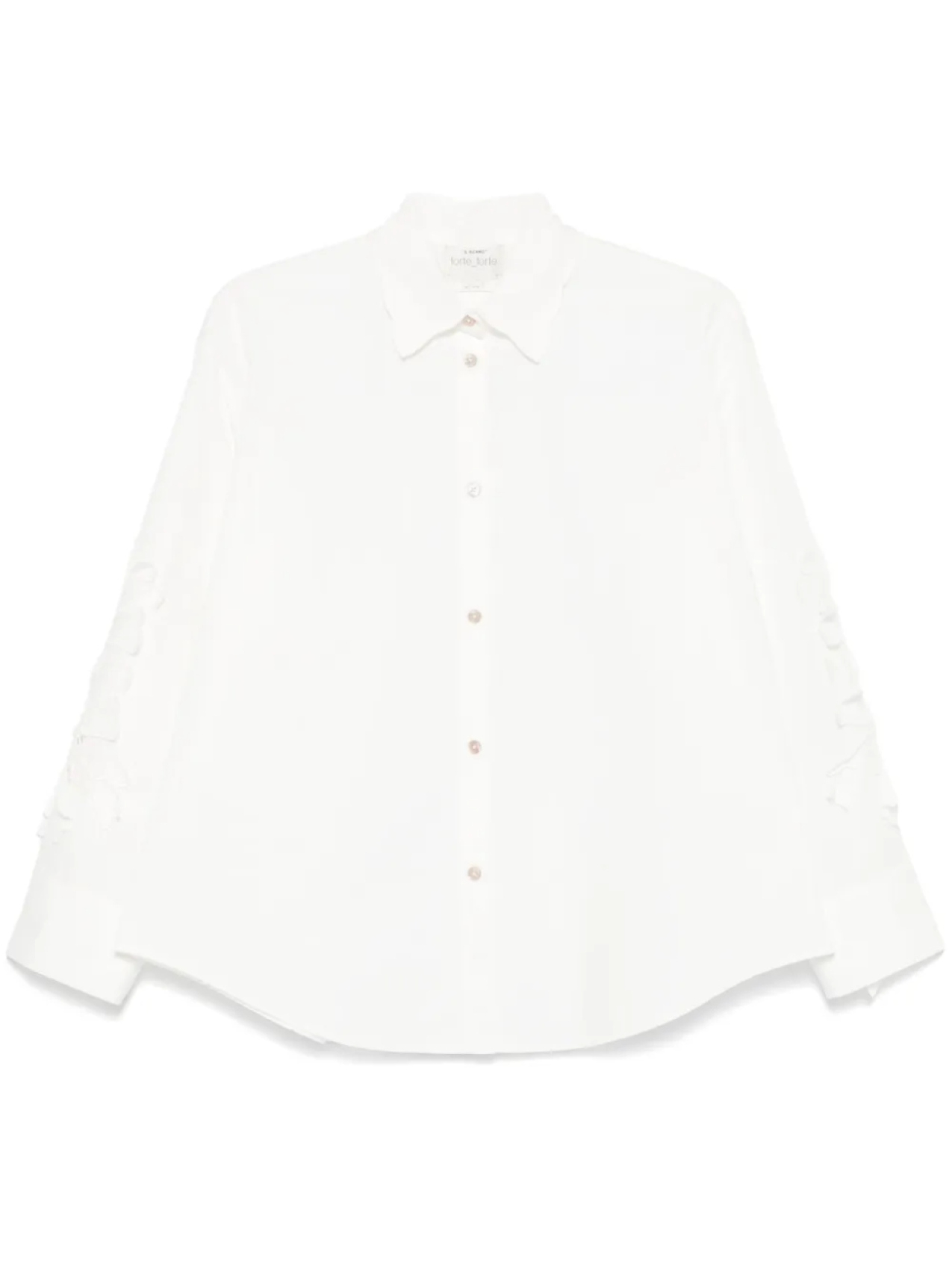 Forte Forte рубашка с кружевными деталями, белый
Forte Forte рубашка с кружевными деталями, белый