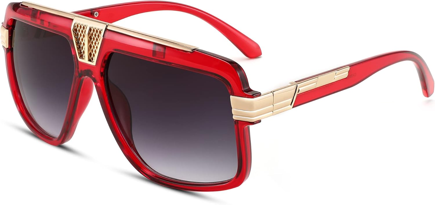 Солнцезащитные очки FEISEDY увеличенного размера для женщин и мужчин, модные, в металлической квадратной оправе, классические, с защитой от УФ-излучения, артикул B0001, 004 Red - Gradient Grey
Солнцезащитные очки FEISEDY увеличенного размера для женщин и мужчин, модные, в металлической квадратной оправе, классические, с защитой от УФ-излучения, артикул B0001, 004 Red - Gradient Grey