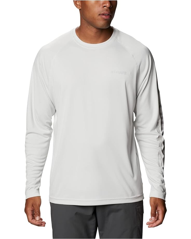 Рубашка Columbia Terminal Tackle Heather Long Sleeve, цвет White Heather/Cool Grey Logo
Рубашка Columbia Terminal Tackle Heather Long Sleeve, цвет White Heather/Cool Grey Logo