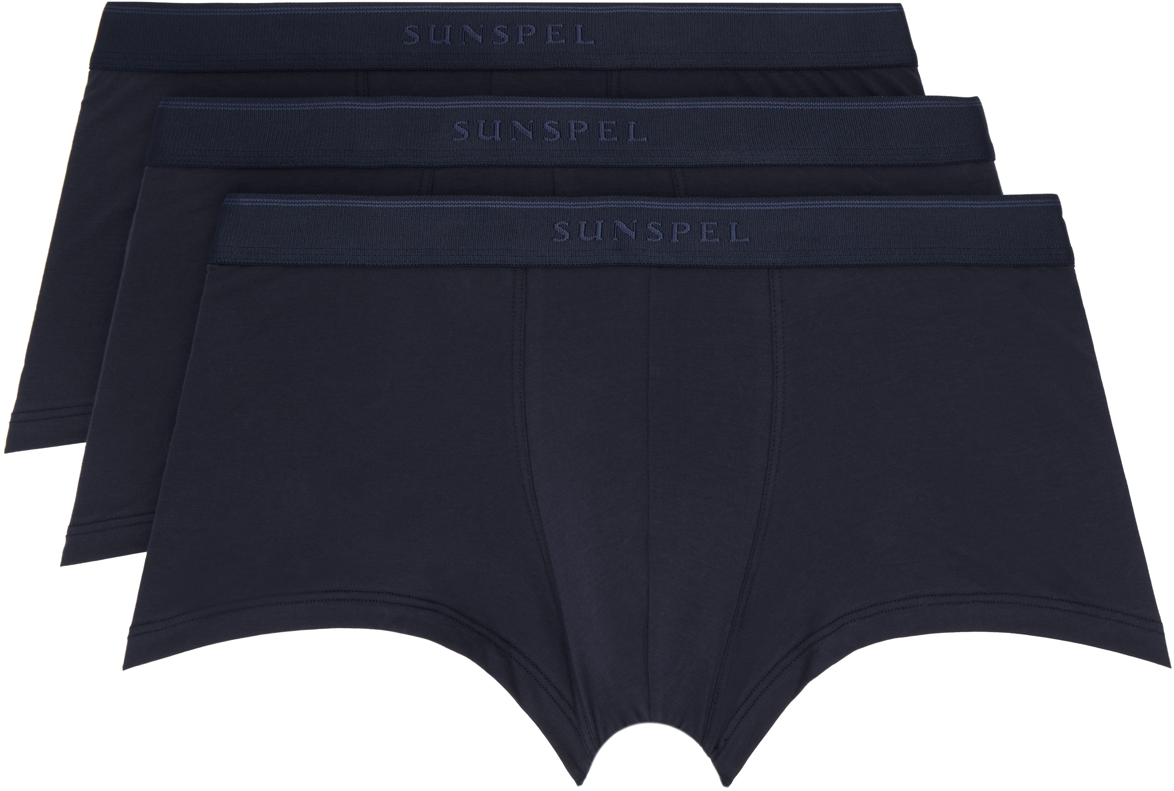 Упаковка из трех пар трусов-боксеров из эластичного хлопка Sunspel, темно-синий
Упаковка из трех пар трусов-боксеров из эластичного хлопка Sunspel, темно-синий