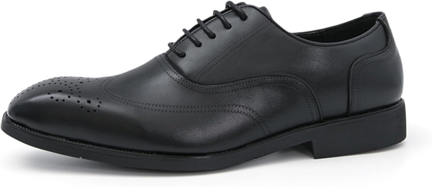 Мужские классические туфли оксфорды с эластичной застежкой, крыльями и броги, деловые формальные дерби Abborora, черный
Мужские классические туфли оксфорды с эластичной застежкой, крыльями и броги, деловые формальные дерби Abborora, черный