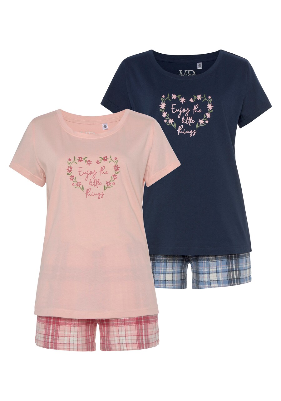 Короткий пижамный комплект VIVANCE Dreams, разноцветный
Короткий пижамный комплект VIVANCE Dreams, разноцветный