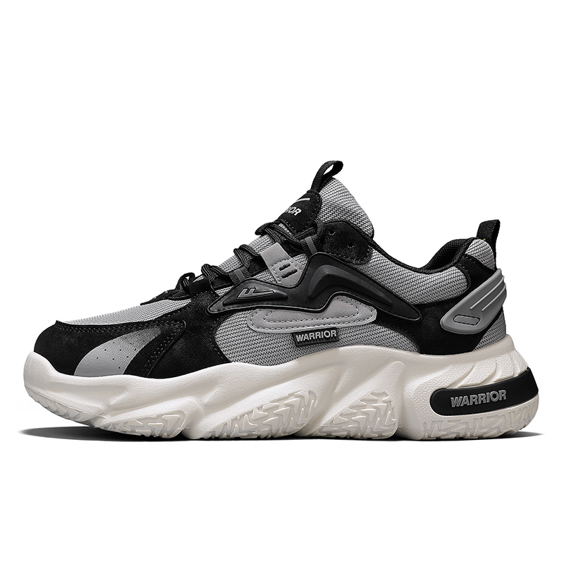 WARRIOR Серо-черные мужские дышащие устойчивые к истиранию низкие массивные кроссовки для увеличения роста, цвет Gray Black
WARRIOR Серо-черные мужские дышащие устойчивые к истиранию низкие массивные кроссовки для увеличения роста, цвет Gray Black