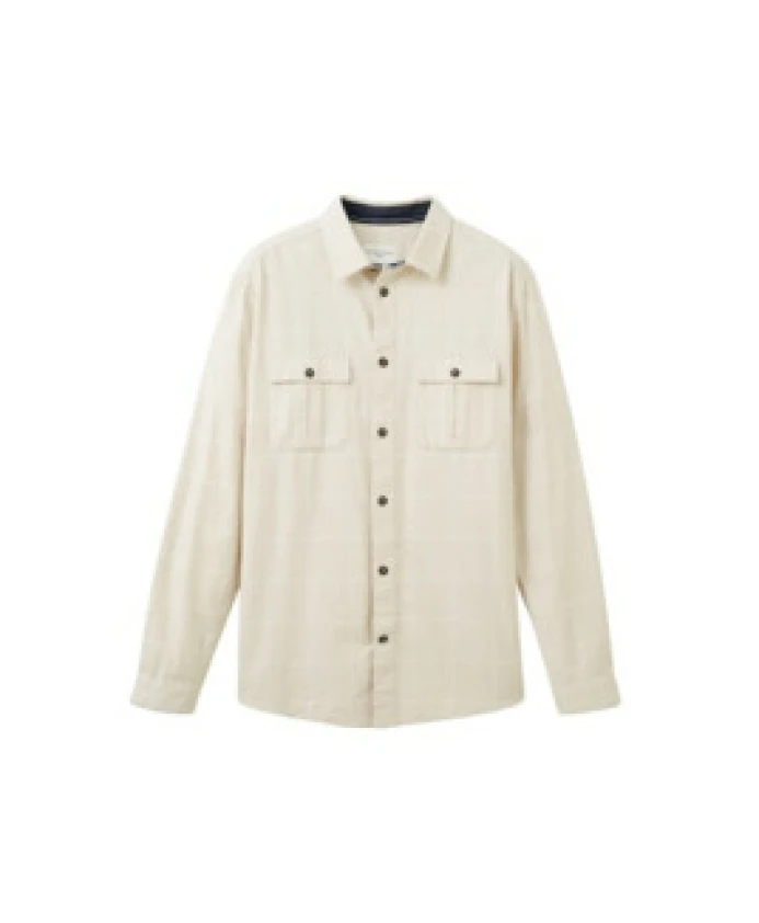 Мужская повседневная рубашка бежевого цвета Tom Tailor, бежевый
Мужская повседневная рубашка бежевого цвета Tom Tailor, бежевый