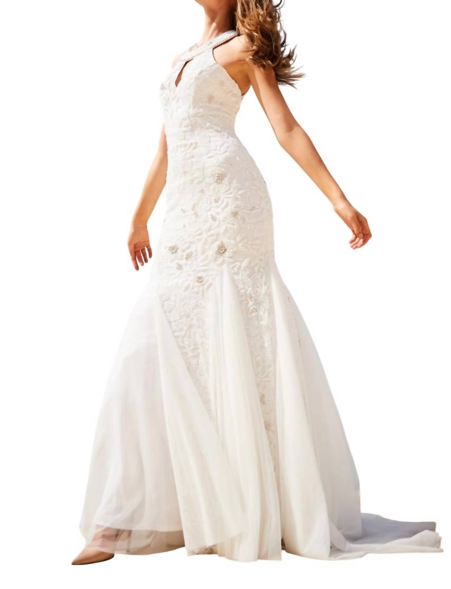 Платье для выпускного вечера с вырезом-замочной скважиной и бисером в цвете слоновой кости Sherri Hill
Платье для выпускного вечера с вырезом-замочной скважиной и бисером в цвете слоновой кости Sherri Hill