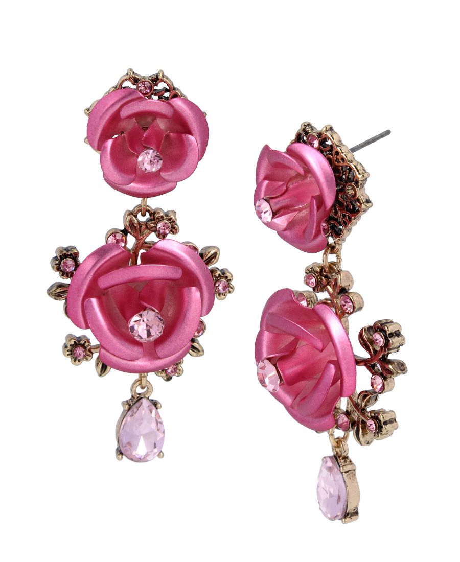 Серьги-капли в форме розы Betsey Johnson, Light Pink
Серьги-капли в форме розы Betsey Johnson, Light Pink