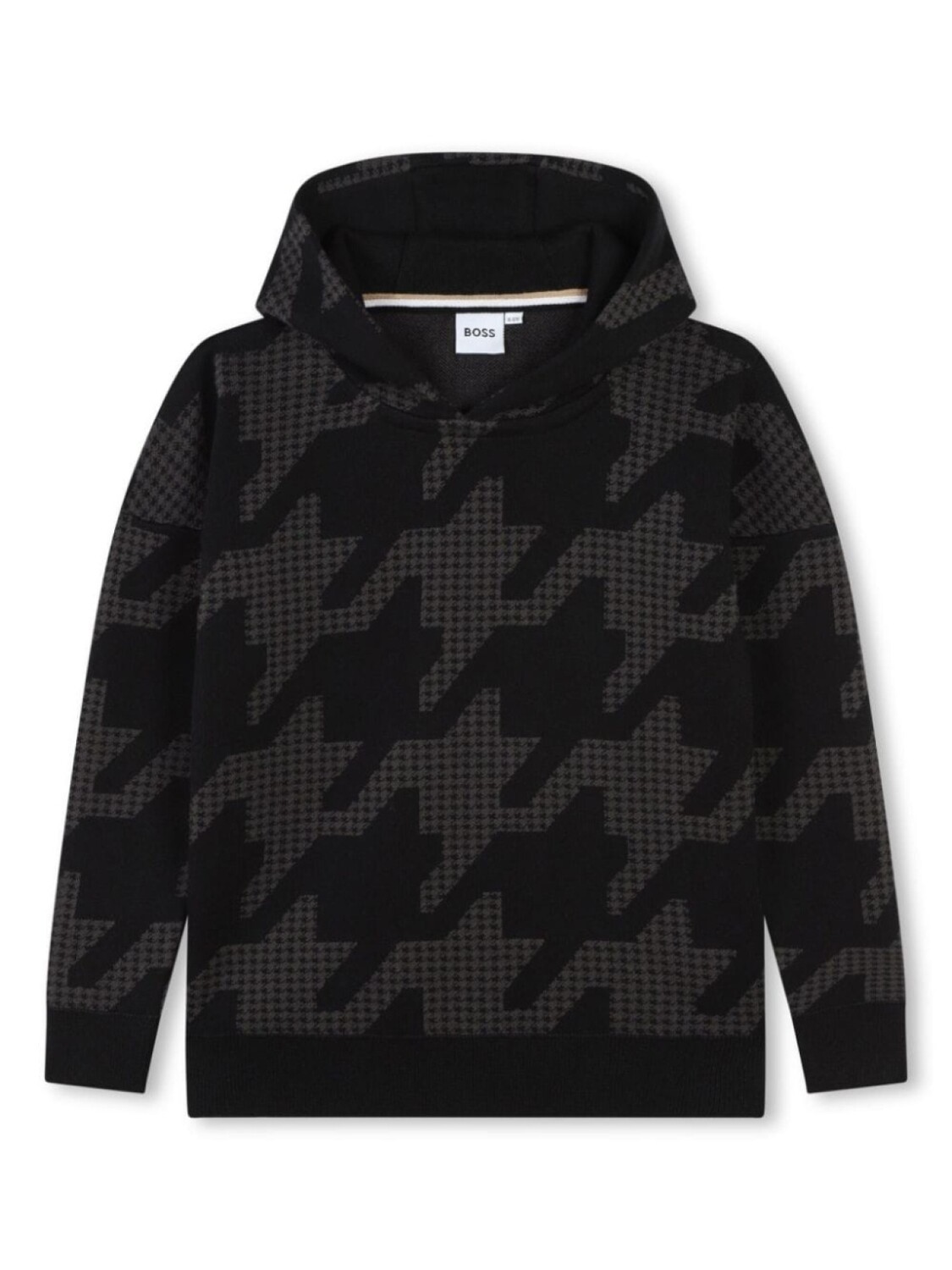 BOSS Kidswear худи в ломаную клетку, черный
BOSS Kidswear худи в ломаную клетку, черный