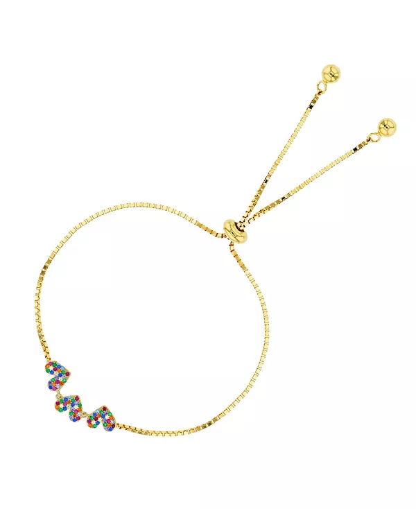 Регулируемый браслет-боло с тремя сердечками из микрофианитов, выполненный из стерлингового серебра (также из 14-каратного золота поверх серебра) Macy'S, yellow
Регулируемый браслет-боло с тремя сердечками из микрофианитов, выполненный из стерлингового серебра (также из 14-каратного золота поверх серебра) Macy'S, yellow