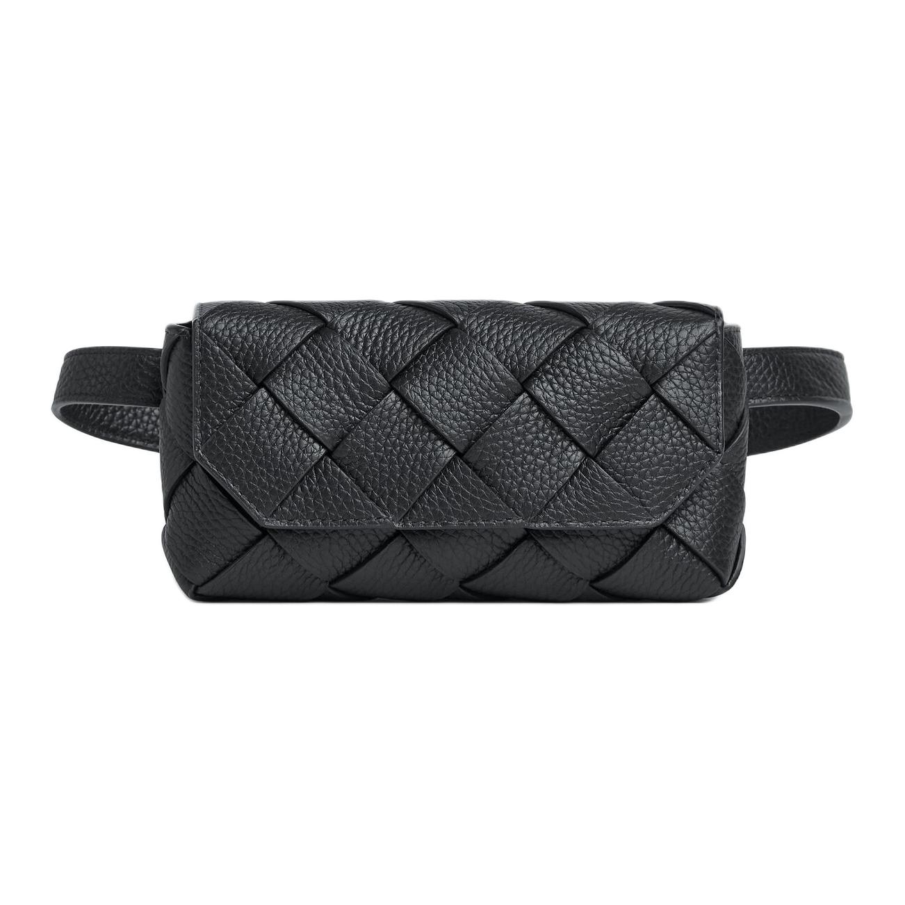 Bottega Veneta Кожаная поясная сумка Regular Men's Black
Bottega Veneta Кожаная поясная сумка Regular Men's Black