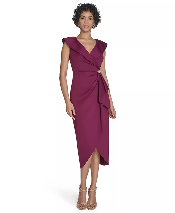 Женское платье миди без рукавов с V-образным вырезом Jessica Howard
Женское платье миди без рукавов с V-образным вырезом Jessica Howard