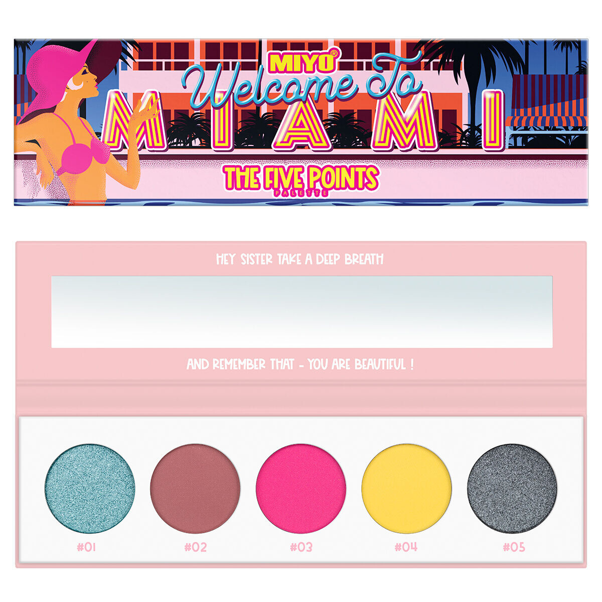 Палетка теней для век 17 «добро пожаловать в майами» Miyo The Five Points, 6,5 гр
Палетка теней для век 17 «добро пожаловать в майами» Miyo The Five Points, 6,5 гр