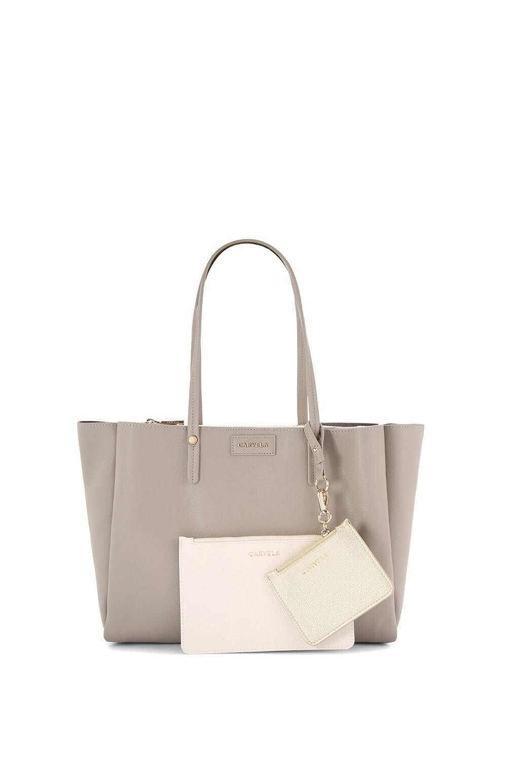 Сумка-тоут Freya с тремя отделениями Carvela, бежевый
Сумка-тоут Freya с тремя отделениями Carvela, бежевый