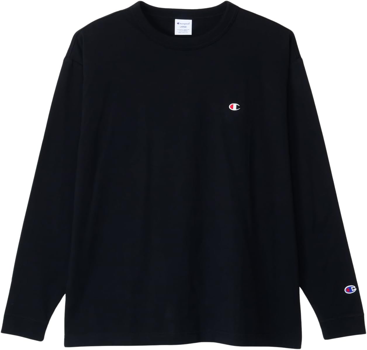 Мужская футболка с длинным рукавом, круглый вырез, 100% хлопок, логотип One Point, свободный крой, приспущенные плечи Champion, черный
Мужская футболка с длинным рукавом, круглый вырез, 100% хлопок, логотип One Point, свободный крой, приспущенные плечи Champion, черный