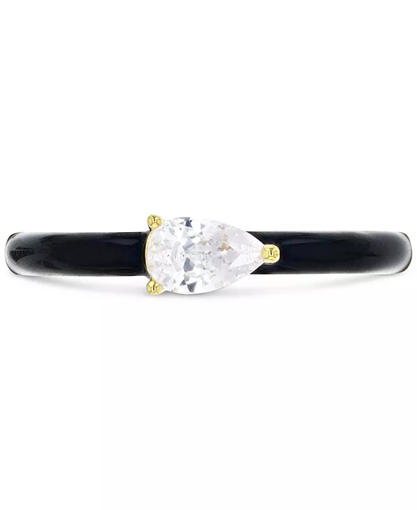 Кольцо с кубическим цирконием и эмалью из стерлингового серебра с 14-каратным золотом Macy'S, black
Кольцо с кубическим цирконием и эмалью из стерлингового серебра с 14-каратным золотом Macy'S, black