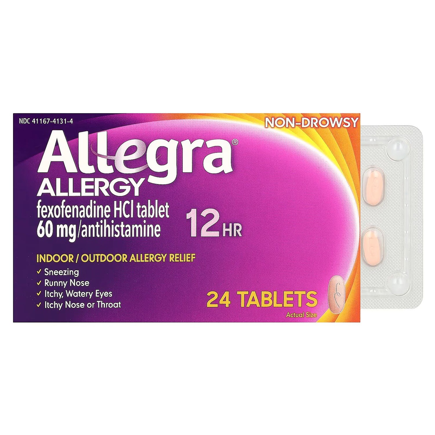 Allergy, 12 часов, без сонливости, 24 таблетки Allegra
Allergy, 12 часов, без сонливости, 24 таблетки Allegra