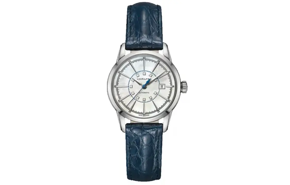 Автоматический механический механизм женские часы Watch 32mm белый циферблат корпус из нержавеющей стали кожаный ремешок Hamilton, белый Dial
Автоматический механический механизм женские часы Watch 32mm белый циферблат корпус из нержавеющей стали кожаный ремешок Hamilton, белый Dial