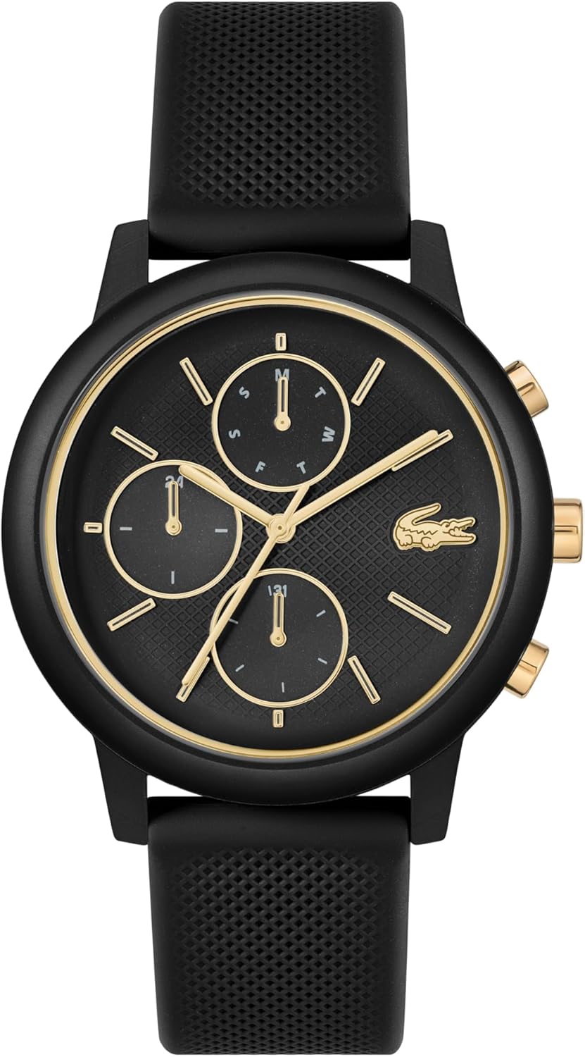 Lacoste 12.12 Move мужские многофункциональные часы - 42-миллиметровый алюминиевый корпус, дополнительные циферблаты дня, даты и 24-часового формата, современный, спортивный стиль - премиальный модный аксессуар - подарок для него, Black
Lacoste 12.12 Move мужские многофункциональные часы - 42-миллиметровый алюминиевый корпус, дополнительные циферблаты дня, даты и 24-часового формата, современный, спортивный стиль - премиальный модный аксессуар - подарок для него, Black