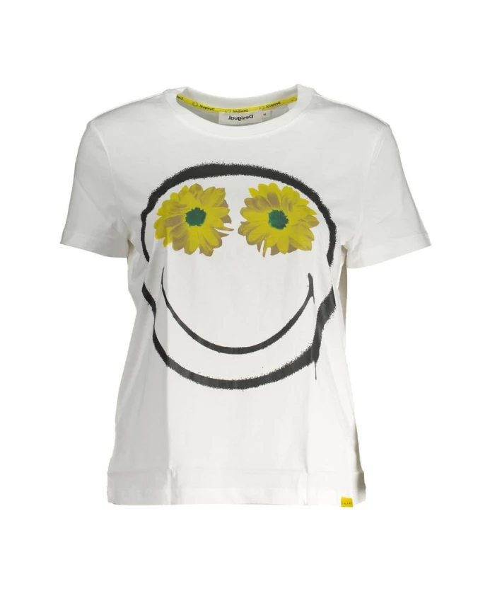 Белая хлопковая блузка Desigual, белый
Белая хлопковая блузка Desigual, белый