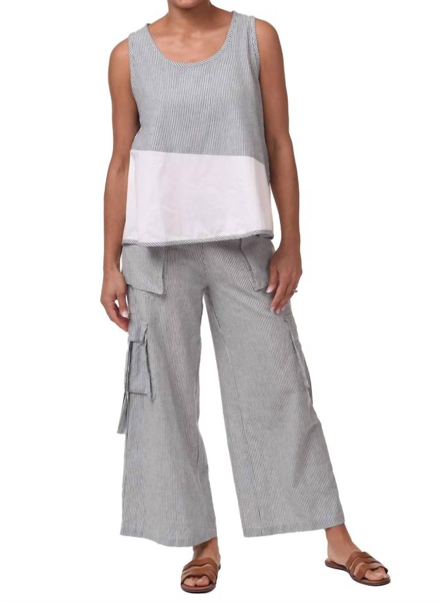 Майка Benson Tank In Ticking Stripe Tulip Clothing, Ticking Stripe 
Майка Benson Tank In Ticking Stripe Tulip Clothing, Ticking Stripe