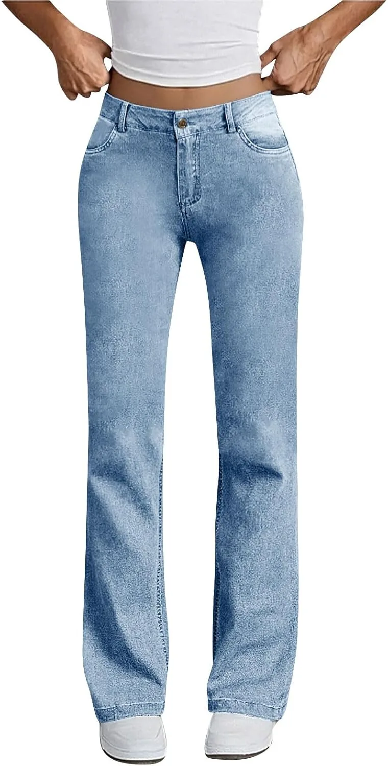 Прямые джинсы для женщин High Waisted Stretchy Boyfriend
Прямые джинсы для женщин High Waisted Stretchy Boyfriend