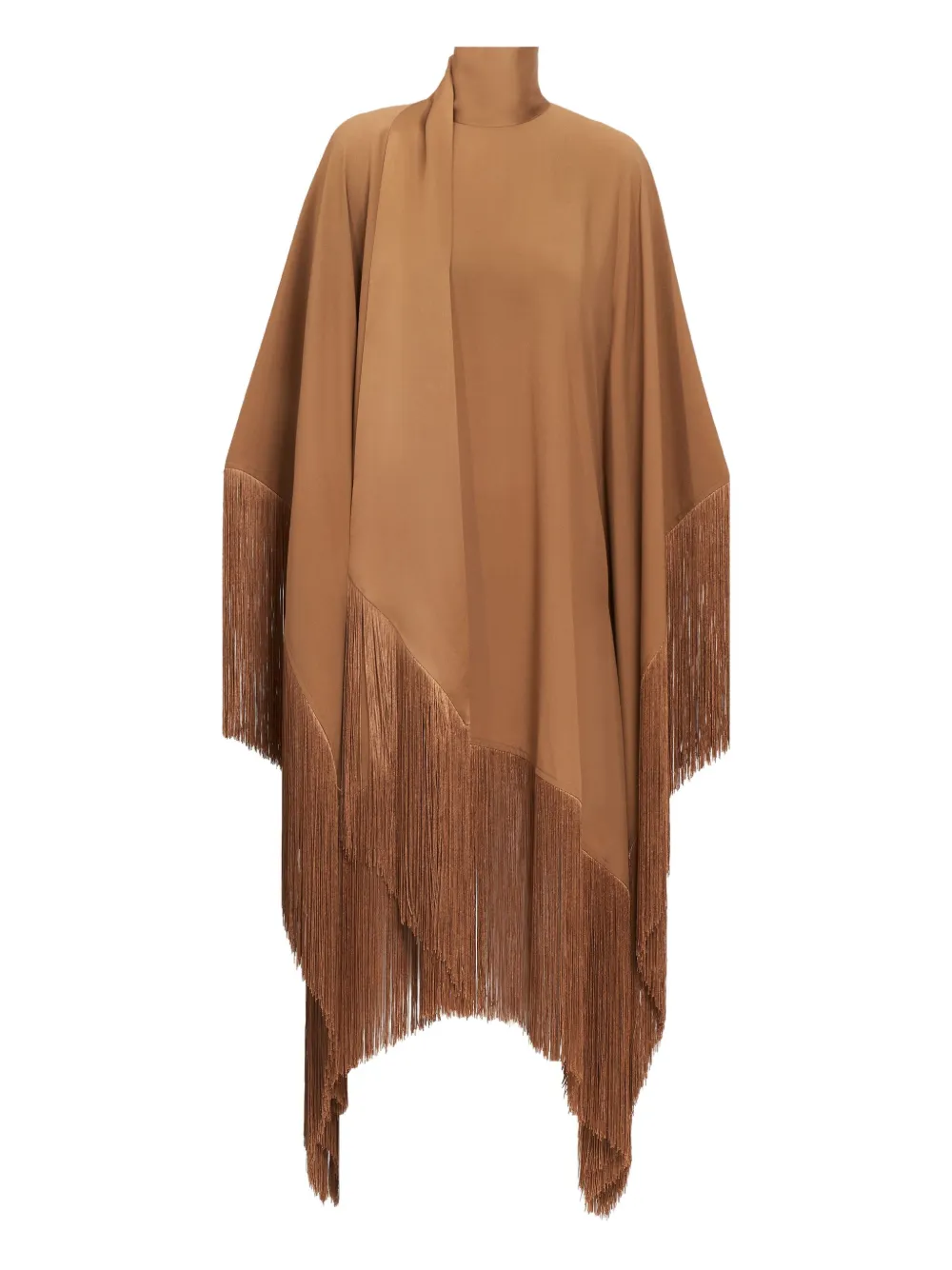 Платье мини с высоким воротником и бахромой Taller Marmo, коричневый
Платье мини с высоким воротником и бахромой Taller Marmo, коричневый