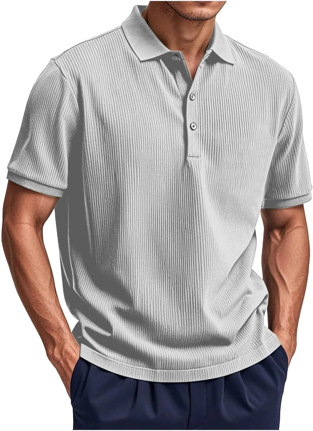 Мужская текстурированная поло-рубашка Stretchy Golf Shirts Lmdudan
Мужская текстурированная поло-рубашка Stretchy Golf Shirts Lmdudan