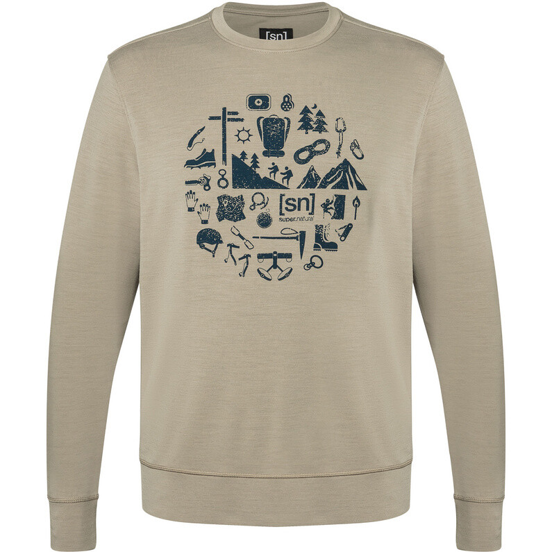 Мужской хорошо оснащенный свитер с круглым вырезом Super.Natural, бежевый
Мужской хорошо оснащенный свитер с круглым вырезом Super.Natural, бежевый