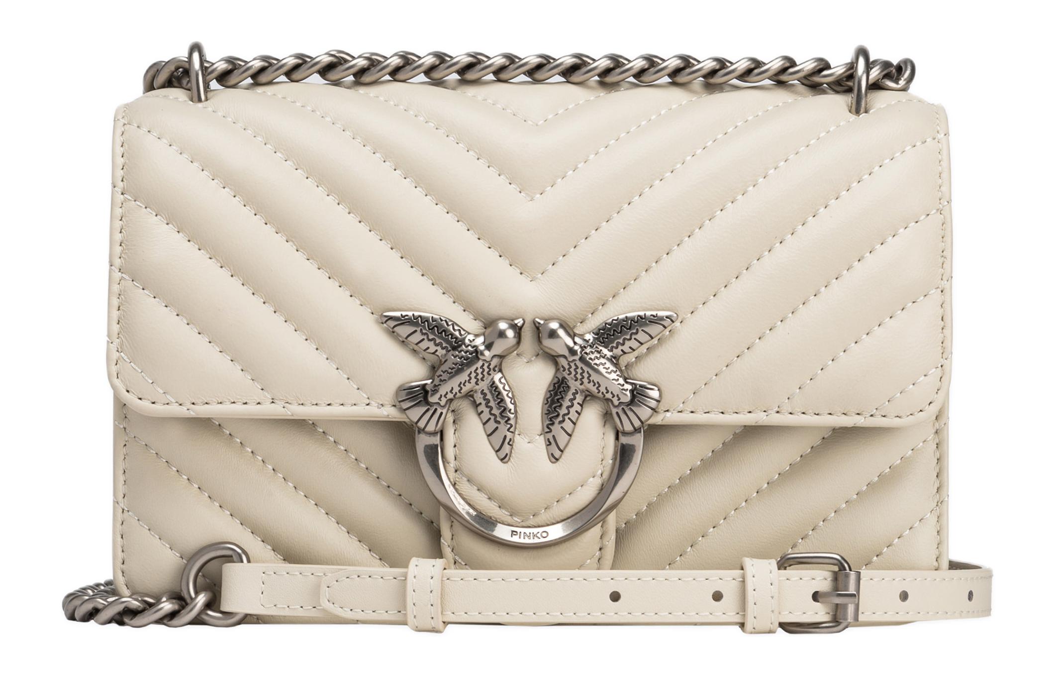 PINKO Сумка на одно плечо из овчины, мини-кроссбод женский белый
PINKO Сумка на одно плечо из овчины, мини-кроссбод женский белый