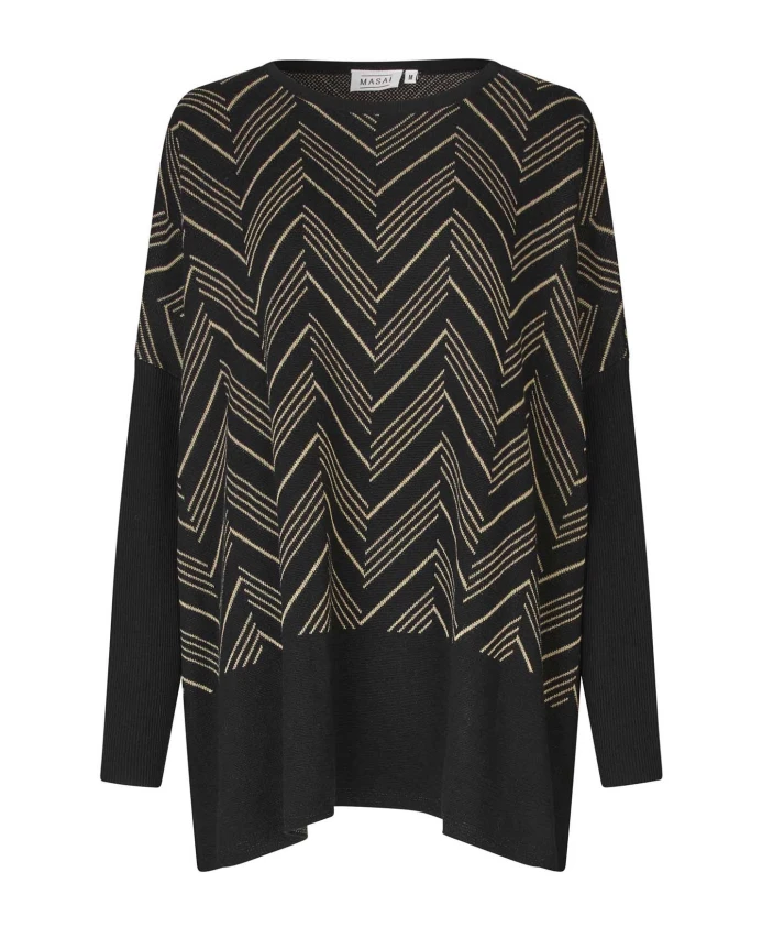 Вязаный свитер Mafeluca с V-образным вырезом Masai, мультиколор
Вязаный свитер Mafeluca с V-образным вырезом Masai, мультиколор