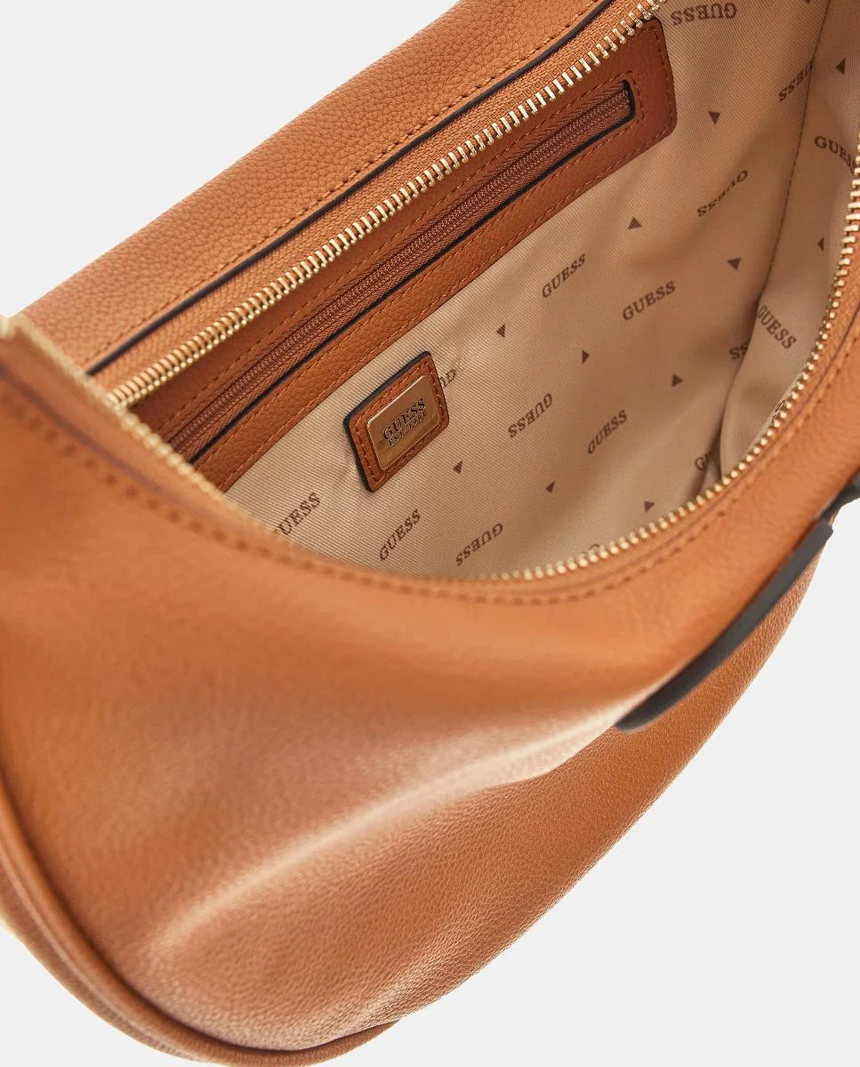 Сумка через плечо с молнией и ручкой Guess, коричневый
Сумка через плечо с молнией и ручкой Guess, коричневый