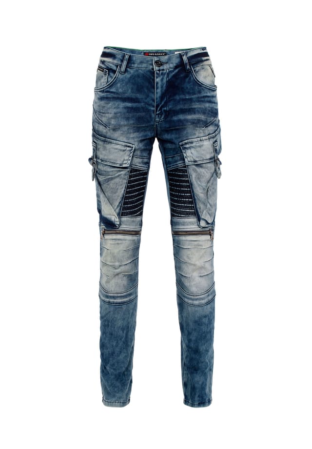 Брюки-Карго с карманами на штанинах Cipo & Baxx, синий
Брюки-Карго с карманами на штанинах Cipo & Baxx, синий
