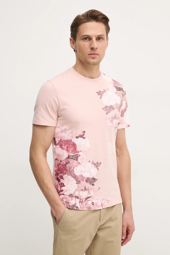 Хлопковая футболка Guess, розовый
Хлопковая футболка Guess, розовый