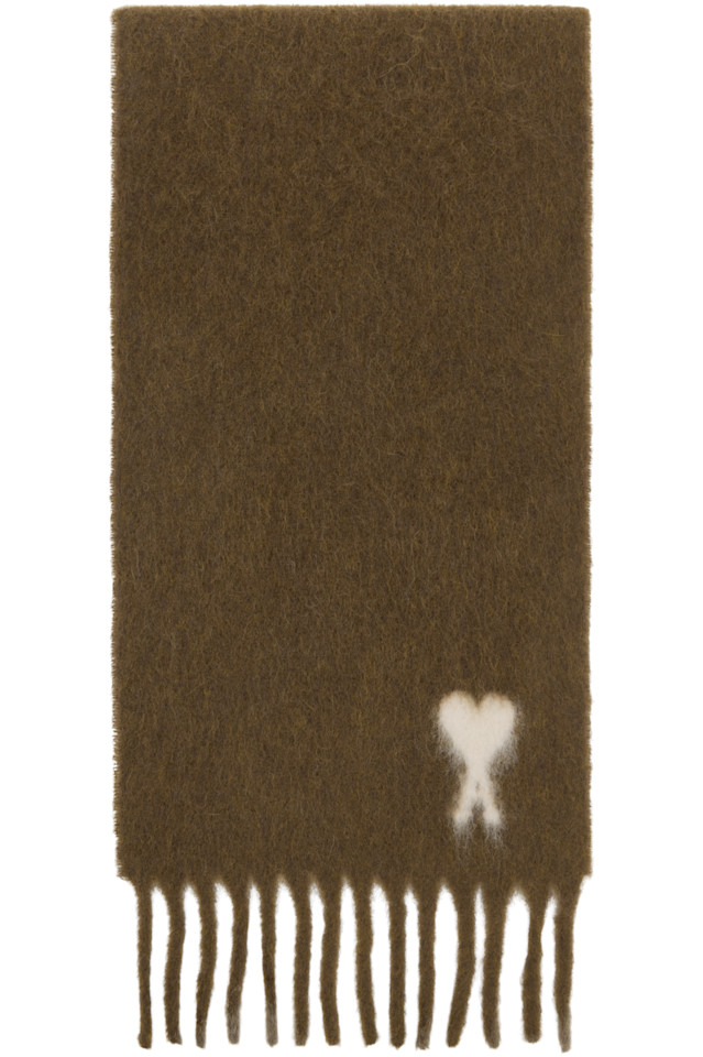 Ami Paris Коричневый шарф из альпаки ami de coeur
Ami Paris Коричневый шарф из альпаки ami de coeur