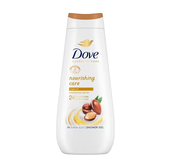 Гель для ванны с маслом арганы Nourishing Care Dove, 400 ml
Гель для ванны с маслом арганы Nourishing Care Dove, 400 ml