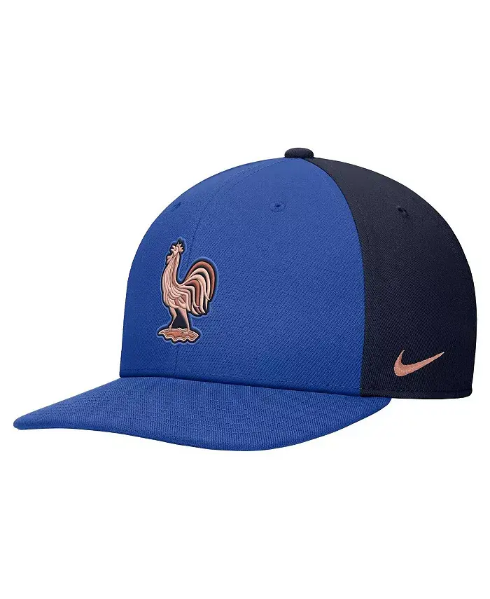 Мужская и женская синяя бейсболка Snapback сборной Франции Pro Flatbill Nike
Мужская и женская синяя бейсболка Snapback сборной Франции Pro Flatbill Nike