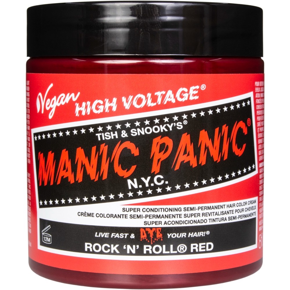 Краска для волос high voltage classic rock 'n' roll red Manic Panic, объем 237 мл
Краска для волос high voltage classic rock 'n' roll red Manic Panic, объем 237 мл