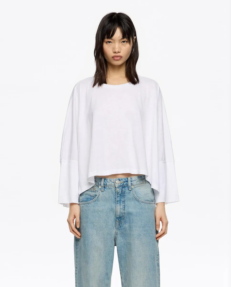 Женская хлопковая оверсайз-футболка Bimba y Lola, белый
Женская хлопковая оверсайз-футболка Bimba y Lola, белый