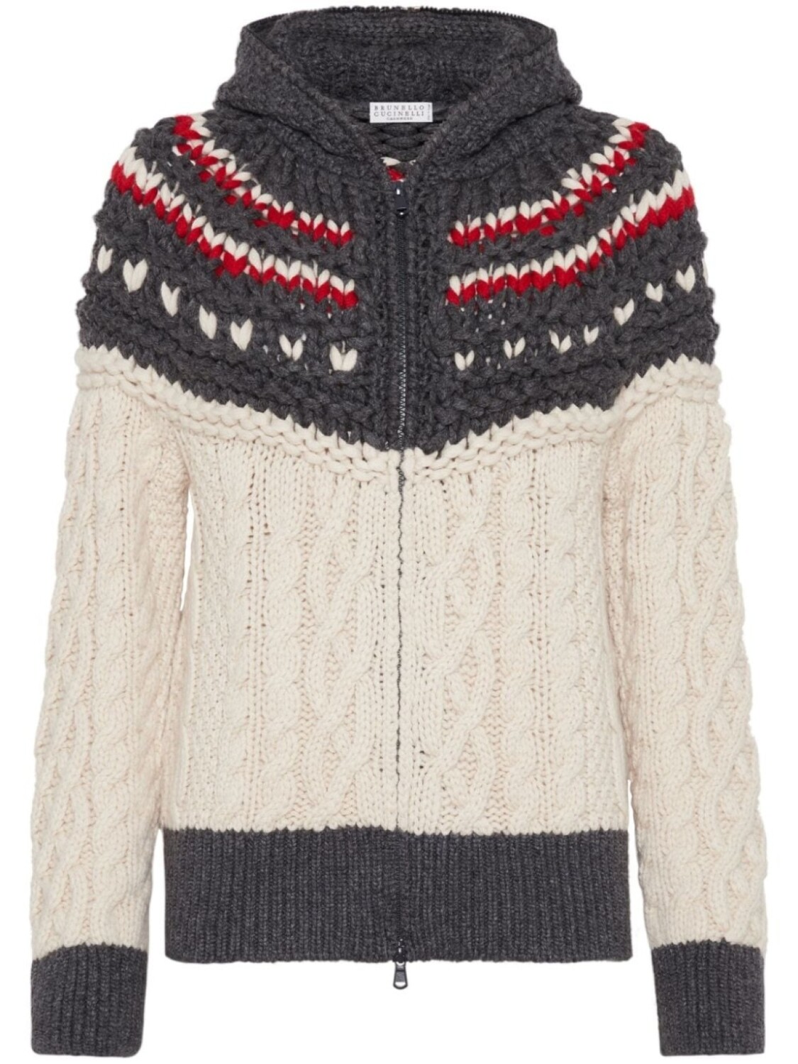 Кашемировый кардиган с капюшоном Brunello Cucinelli, белый
Кашемировый кардиган с капюшоном Brunello Cucinelli, белый