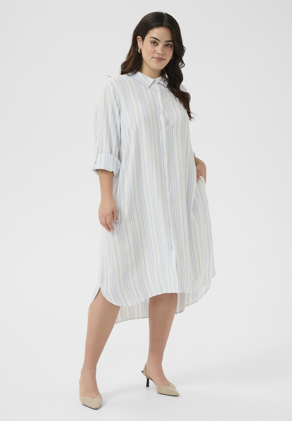 Платье-рубашка MILLE Kaffe Curve, белый
Платье-рубашка MILLE Kaffe Curve, белый