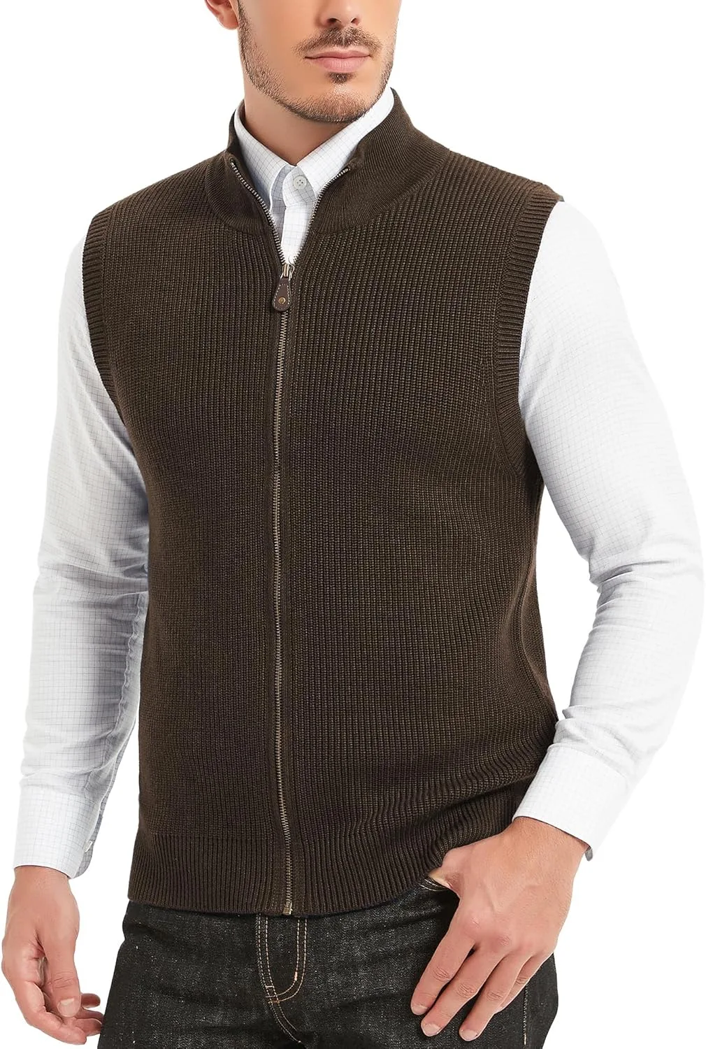 Мужской кардиган без рукавов Kallspin из шерстяной смеси
Мужской кардиган без рукавов Kallspin из шерстяной смеси