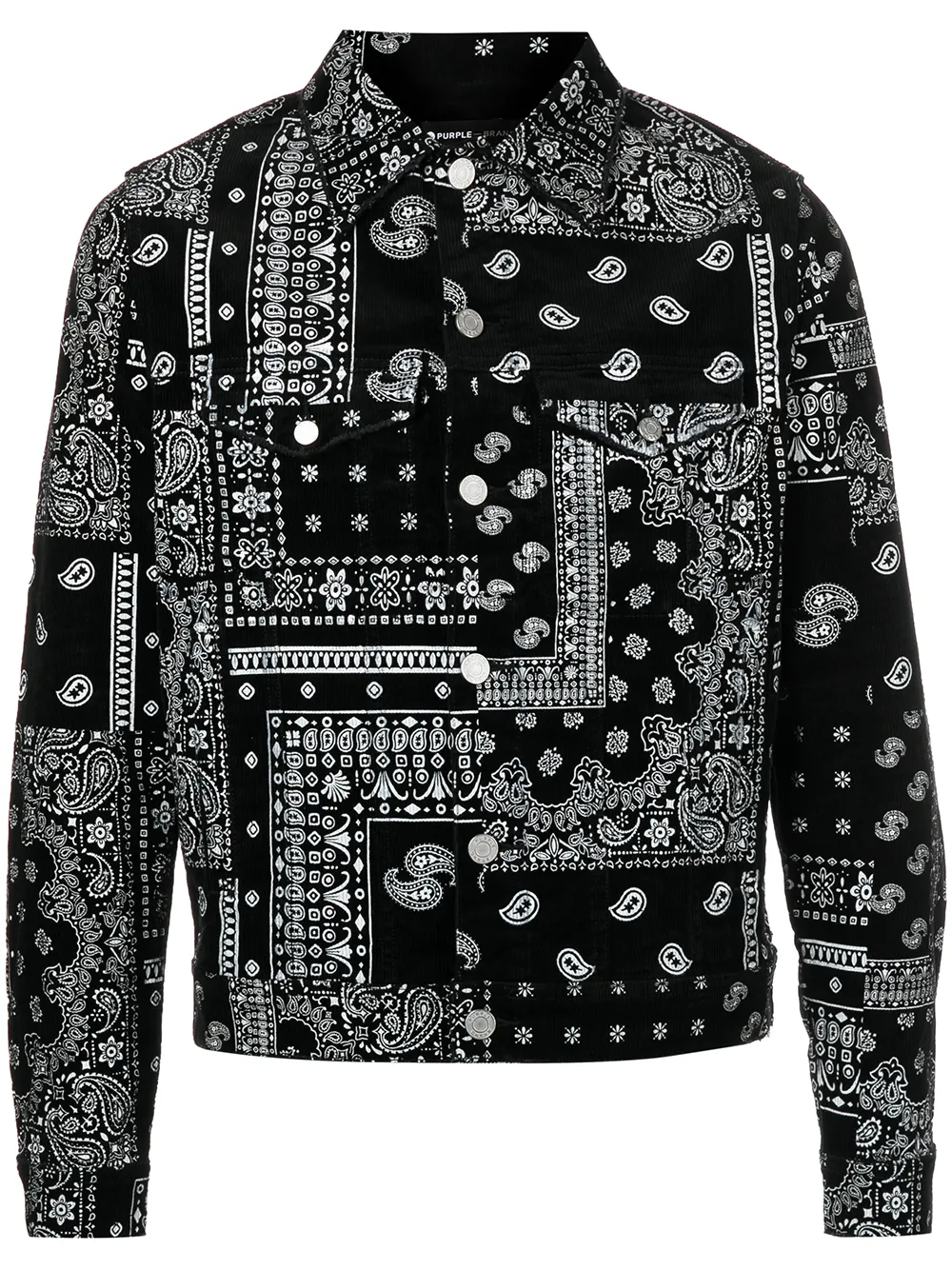 Куртка-рубашка с принтом пейсли Purple Brand, черный
Куртка-рубашка с принтом пейсли Purple Brand, черный