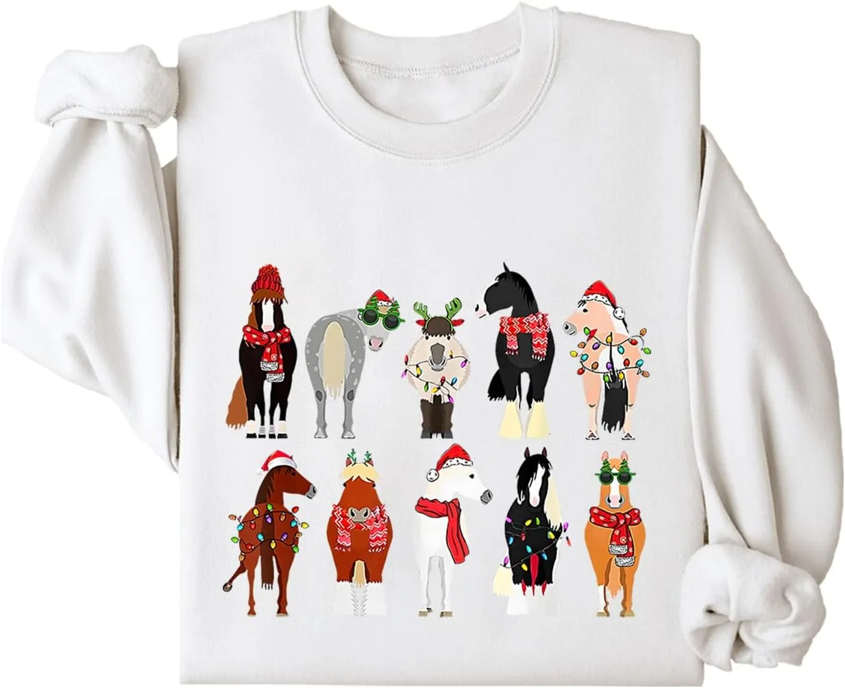 Рождественский худи с лошадью, Long Sleeve
Рождественский худи с лошадью, Long Sleeve