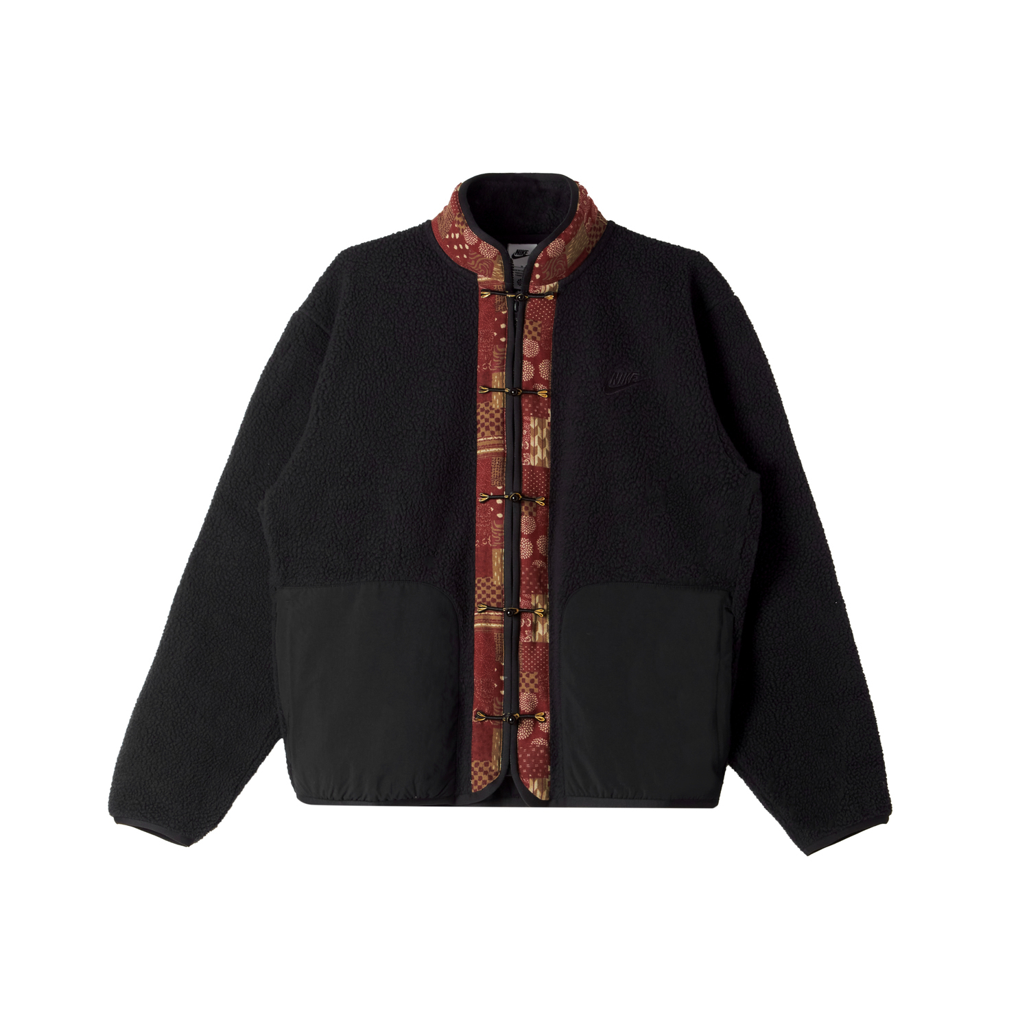 Nike Мужской бархатный пиджак, черный, с воротником-стойкой, средней высоты
Nike Мужской бархатный пиджак, черный, с воротником-стойкой, средней высоты