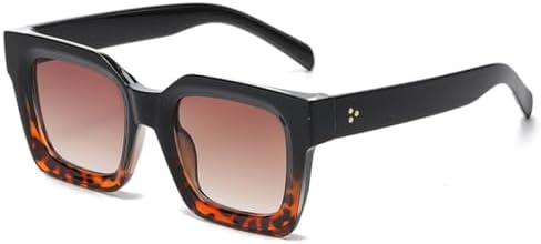 Солнцезащитные очки Square Rivets для мужчин, винтажные, модные, с защитой от УФ-излучения UV400, для женщин, градиентные, цвет «Черный леопард», один размер MTZJH, One Color
Солнцезащитные очки Square Rivets для мужчин, винтажные, модные, с защитой от УФ-излучения UV400, для женщин, градиентные, цвет «Черный леопард», один размер MTZJH, One Color