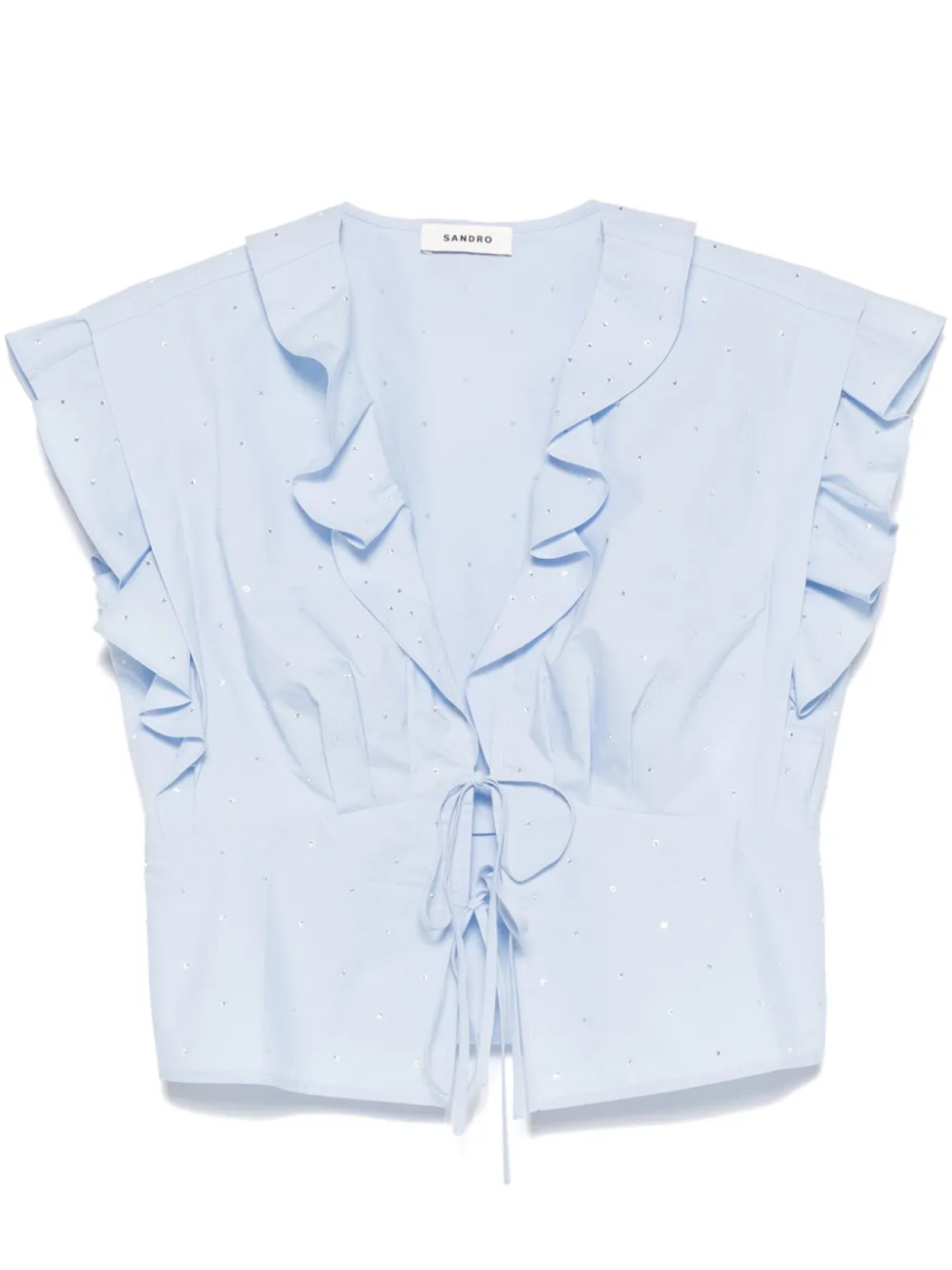Блузка со стразами SANDRO, синий
Блузка со стразами SANDRO, синий