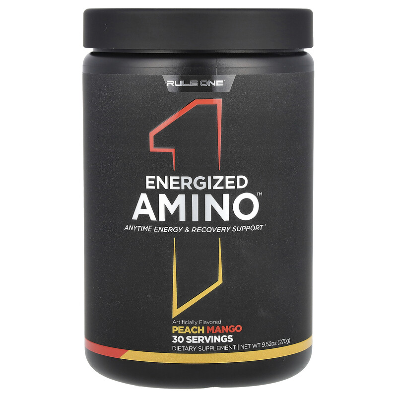Rule One Proteins, Energized Amino, аминокислоты, персик и манго, 270 г (9,52 унции)
Rule One Proteins, Energized Amino, аминокислоты, персик и манго, 270 г (9,52 унции)